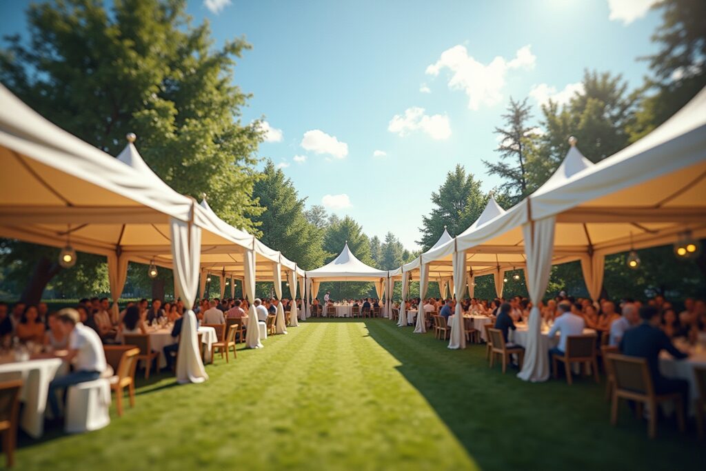 Eventplanung im Freien: Wetterschutz für Gäste